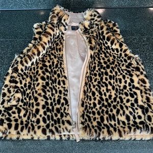 Crewcuts faux fur vest
